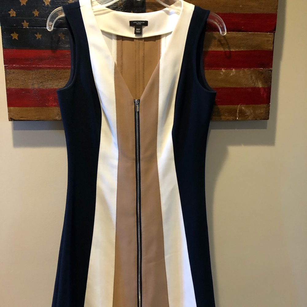 Ann Taylor zip front dress